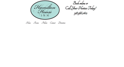 Desktop Screenshot of hamiltonhouseinn.com