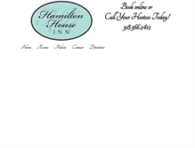 Tablet Screenshot of hamiltonhouseinn.com